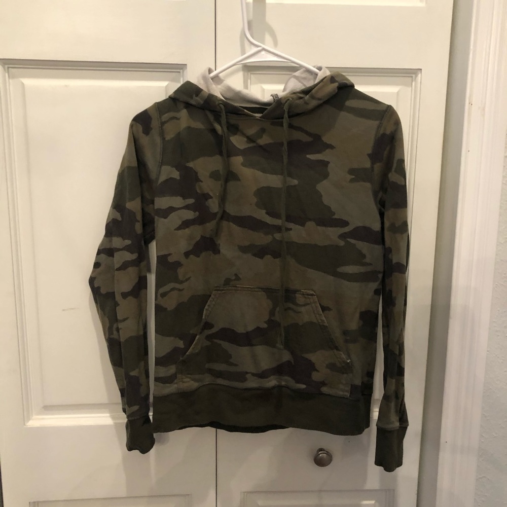 J. Crew camo hoodie